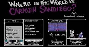 Where in the World Is Carmen Sandiego? - longplay fullplay - Broderbund, 1985 - PC DOS - edutainment