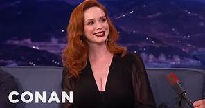 Christina Hendricks Is Thinking About Going Blonde | CONAN on TBS