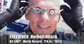 Freediver Herbert Nitsch - WR#20 2007 No Limit 702 ft (214 m)