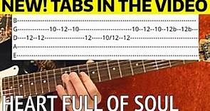 Heart Full of Soul by The Yardbirds - Guitar Lesson WITH TABS