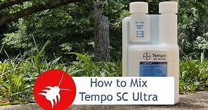 How to Mix Tempo SC Ultra
