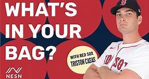 Red Sox Triston Casas Shows Off What's Inside His Baseball Bag