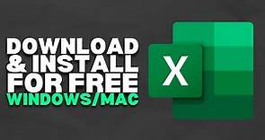 How To Download And Install Microsoft Excel For Free (Windows/Mac) | 2023 Easy