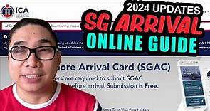 SG Arrival Card Singapore 2024 | Digital Arrival Card Online Application Singapore