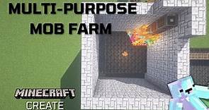 Minecraft Create Mob Spawner Farm Tutorial | Create Above and Beyond 1.16.5