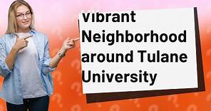 What is the area around Tulane University?