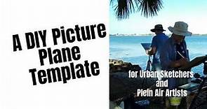 A DIY Picture Plane Template for Urban Sketchers and Plein Air Artists