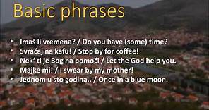 How To Speak Bosnian Basic Phrases