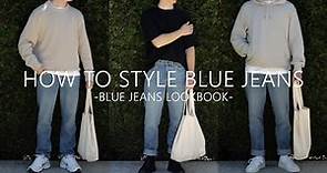 How to Style Blue Jeans Men // Blue Jeans Lookbook // Zara Jeans // Men’s Fashion 2021