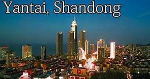 Aerial China:Yantai, Shandong山東煙台The third largest city in Shandong