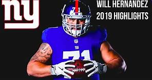 Will Hernandez NY Giants 2019 Highlights