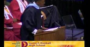 Justin F. Kimball High School (Dallas) 2011 Graduation