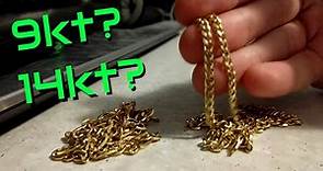 Difference between 9kt and 14kt Gold