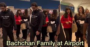 Bachchan Family’s Gorgeous Aishwarya Rai with Daughter Aaradhya & Abhishek Bachchan at Airport