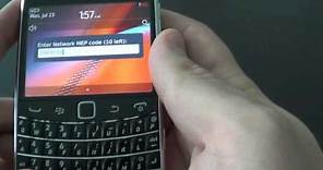 2 ways how to unlock Blackberry Bold 9900 9930 without sim card AT&T Verizon T-mobile Rogers