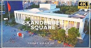Skanderbeg Square Tirana, Albania (Video by Drone @Flori_H )