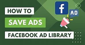 How to Save Ads from Facebook Ad Library (Meta Ad Library) | Denote Chrome Extension Tutorial