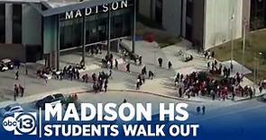 Madison HS student walkout draws police to the campus
