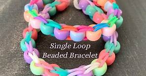 How To Make a Rubber Band Beaded Bracelet!