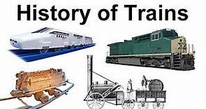 History of trains, locomotives, and railroads