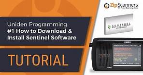 Uniden Police Scanner Programming #1 How to Download & Install Sentinel Software