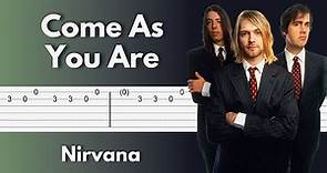 Nirvana - Come As You Are - Stunning Guitar Tab