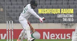 How Mushfiqur Rahim was given out obstructing the field