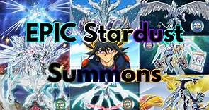 ALL EPIC Stardust Dragon (and evolutions) summons (and chants)!