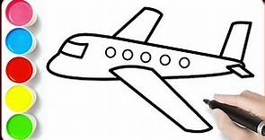 How to Draw Airplane - Easy Drawings for Beginners