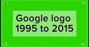 google logo history from 1995 to 2015@googlelogohistory