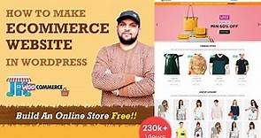 How To Create An eCommerce Website With WordPress - Build an Online Store Free 2019 [Hindi]