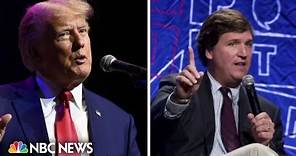Trump has already recorded his debate-night interview with Tucker Carlson