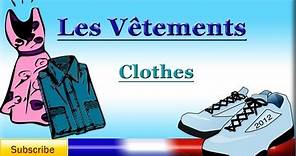 French Lesson 43 - Learn French Clothing Vocabulary - Clothes names in French - La ropa en francés