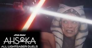 Star Wars: Ahsoka | All Lightsaber Duels (Episodes 1-8) [HD]