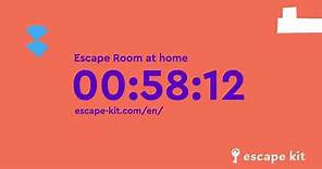 FREE 1 HOUR ESCAPE ROOM COUNTDOWN WITH MUSIC - ESCAPE KIT