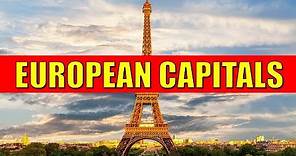 EUROPEAN CAPITALS - Learn Countries and Capital Cities of Europe with Flags