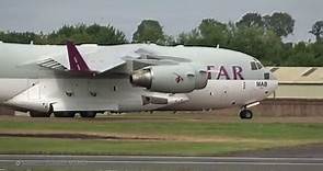 4Kᵁᴴᴰ Boeing C-17A Globemaster III Qatar Emiri Air Force Arrival & Departure @ RAF Fairford