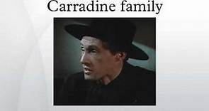 Carradine family