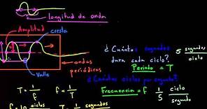 Amplitud, periodo, longitud de onda y frecuencia de ondas periódicas | Khan Academy en Español