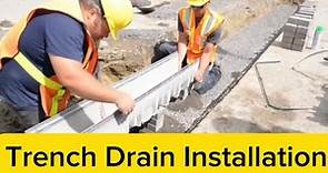 Concrete Trench Drain Installation Overview