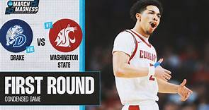 Washington State vs. Drake - First Round NCAA tournament extended highlights