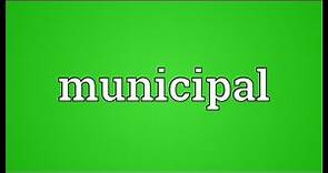 Municipal Meaning