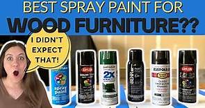 The Best Spray Paint for Wooden Furniture | Rustoleum VS. Krylon VS. Behr VS. Color Place