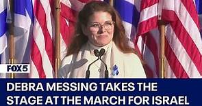 'We will win': Actress Debra Messing takes the stage at the March for Israel demonstration in DC