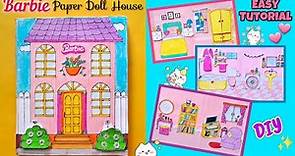 How to make a Barbie Paper Doll House 💒💖 | TUTORIAL