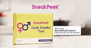 How to use SneakPeek Early Gender DNA Test At Home | For UK, Canada, and Australia (full version)
