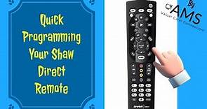 Programming Your Shaw remote