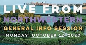 Northwestern Admission Information Session (October 12, 2020)