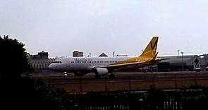 香草航空 A320-200型客機(黃色) 高雄小港機場起飛