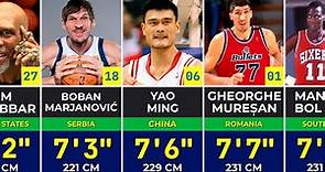 🏀 Tallest NBA Players in History | Ranked By Height